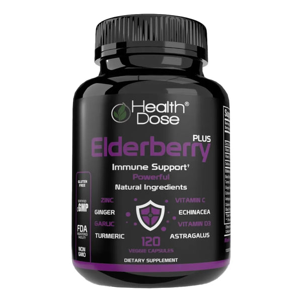 Capsulas De Sauco Plus Apoyo Inmunologico Con Vitaminas C D3 Zinc Selenio 120 Capsulas Vegetales