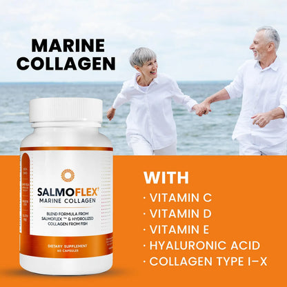 Píldoras De Colágeno Marino Con Ácido Hialurónico Y Vitamina C Para Articulaciones Y Piel