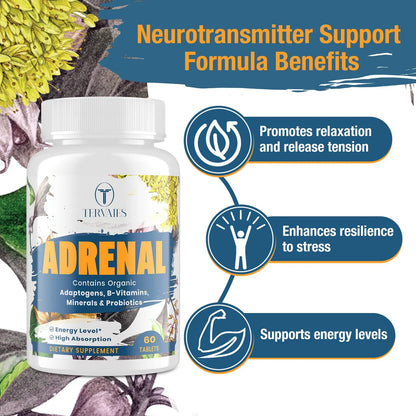 Suplemento Adaptogeno Rhodiola Ashwagandha Soporte Suprarrenal Energia 120 Caps