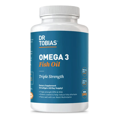 Aceite De Pescado Omega 3 Triple Fuerza 2000 Mg EPA DHA 90 Capsulas