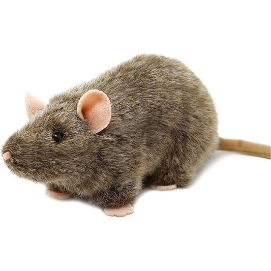 Viahart Reuben The Rat Peluche Blanco 7 Pulgadas Seguro Y Suave Para Niños