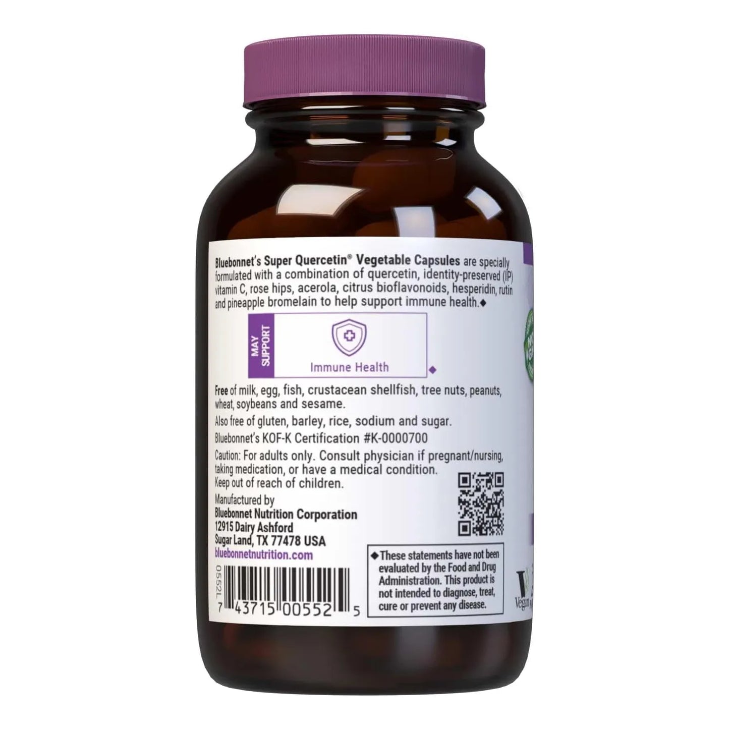 Capsulas De Quercetina Con Vitamina C Apoyo Inmunologico Antioxidante Vegano