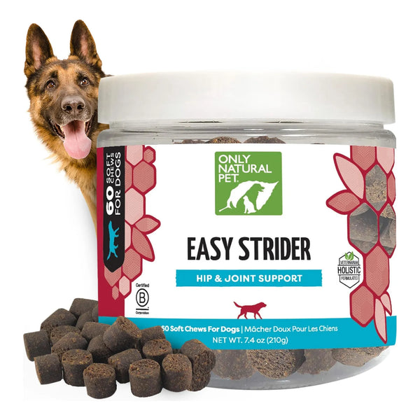 Easy Strider Suplemento Para Cadera Y Articulaciones De Perros 60 Masticables Sabor Tocino