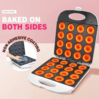 Máquina Mini Donuts DSP 1400W Antiadherente Para 16 Unidades Kit Completo Incluido