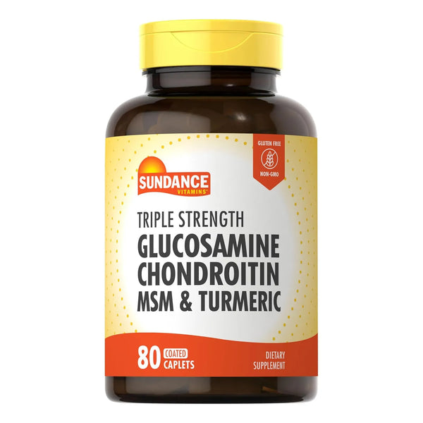 Glucosamina Condroitina MSM Con Curcuma 80 Capsulas Alivia Dolor Articular