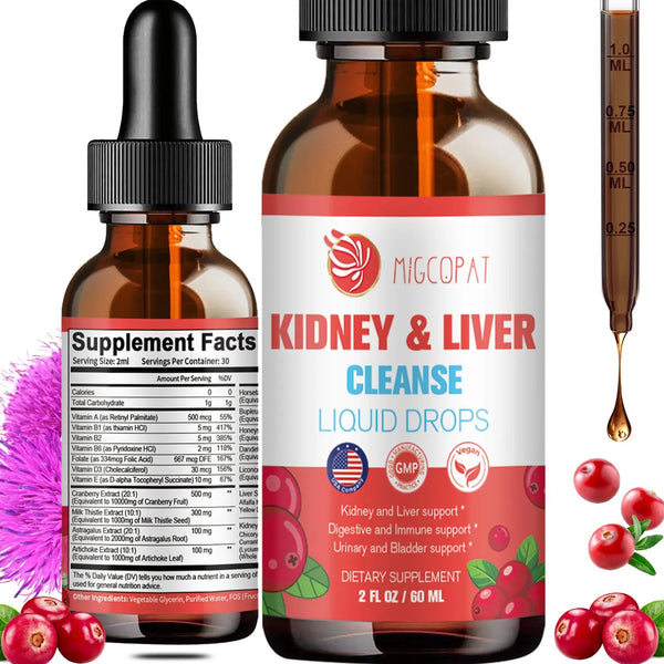 Gotas Limpiadoras Naturales Cardo Mariano Arándano Alcachofa Suplemento Herbario Para Higado Y Riñones