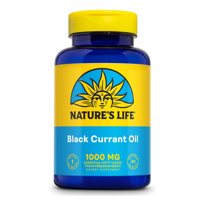 Aceite De Semilla De Grosella Negra 1000 Mg Con Omega 3 6 Y Acido Estearidonico 60 Capsulas