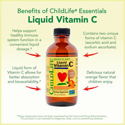Paquete De 4 Vitaminas Líquidas Para Niños Con Vitamina D3 C Y Equinácea