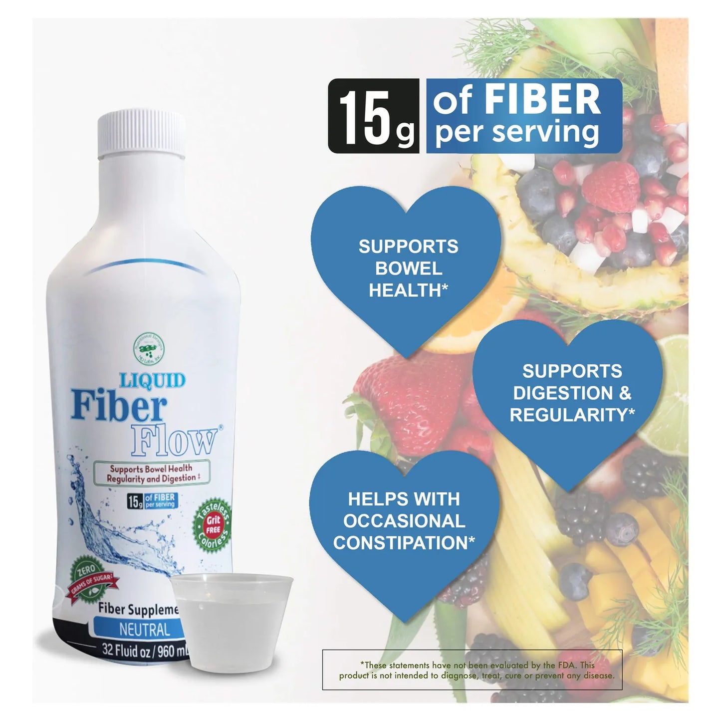 Bebida De Fibra Liquida Sin Azucar Con Prebioticos Equilibrio Intestinal