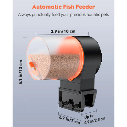 Alimentador Automatico De Peces Ajustable 200 Ml Con Temporizador Programable