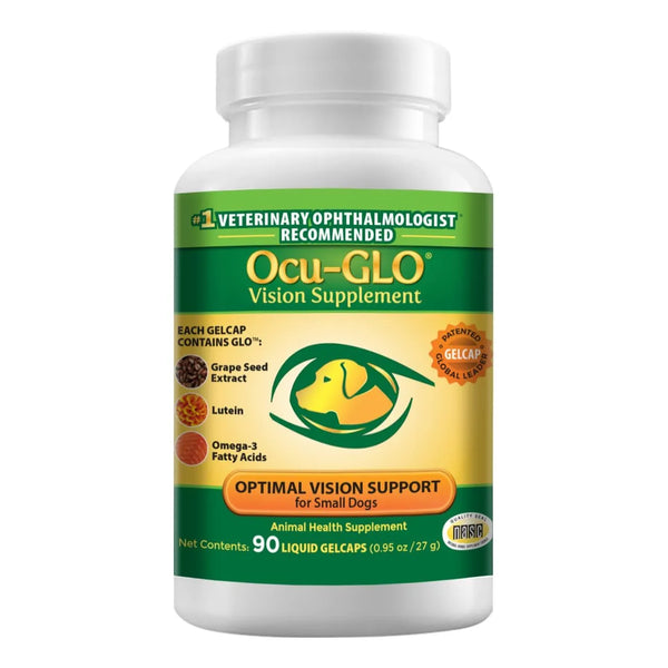 Ocu GLO Cápsulas Líquidas Suplemento Visión Canina Para Perros Pequeños 90 Gelcaps