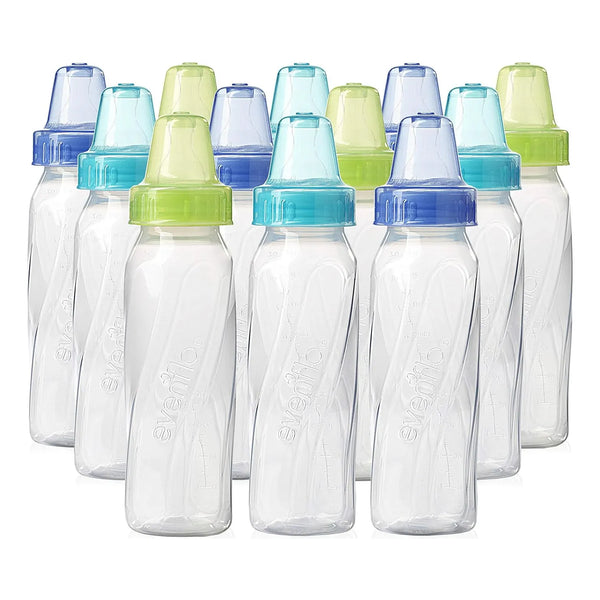 Botellas Plasticas Transparentes Para Bebe 240 Ml Libre De BPA Facil Limpieza