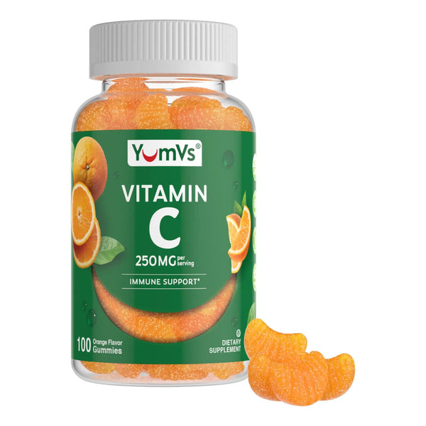 Gomitas De Vitamina C Masticables Sabor Naranja 250 Mg Para Adultos YumVs