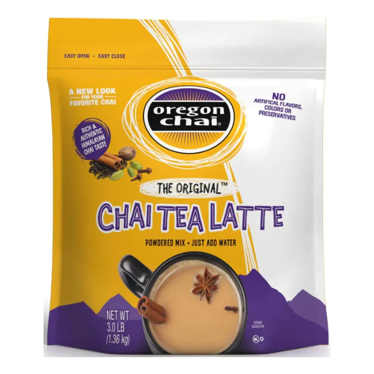 Oregon Chai Mezcla Bebida Con Leche Chai Con Especias 3 Lb Sabor Auténtico Y Cremosidad Perfecta