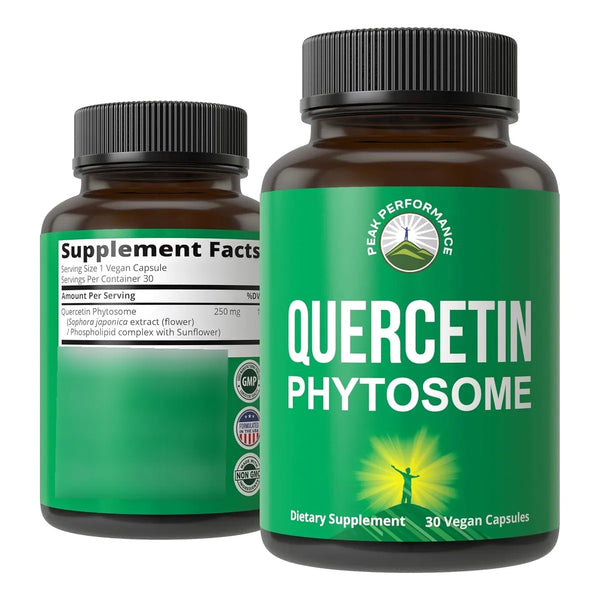 Cápsulas De Fitosoma De Quercetina Extracto De Sophora Japonica 250 Mg Absorción Superior Vegano