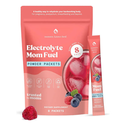 Mezcla Hidratante Electrolitos Para Mamás Embarazo Y Lactancia Sabor A Bayas