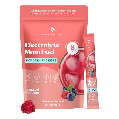 Mezcla Hidratante Electrolitos Para Mamás Embarazo Y Lactancia Sabor A Bayas