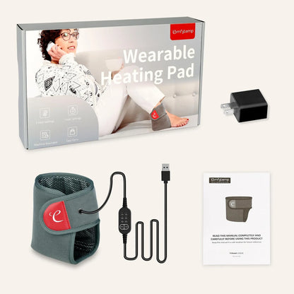 Almohadilla Termica Portatil USB Para Tobillo Y Pies Con 3 Niveles De Calor Alivio Dolor Tendinitis