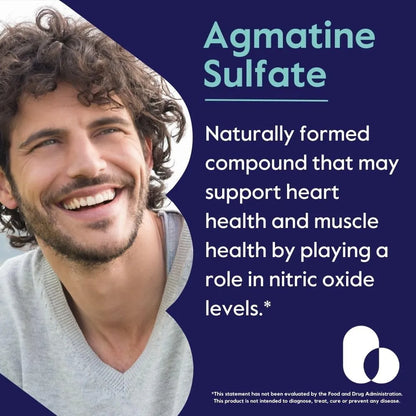 Sulfato De Agmatina 500 Mg 240 Cápsulas Vegano Sin Gluten Ni Omg