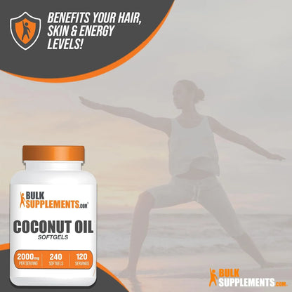 Capsulas De Aceite De Coco Puro Para Piel Y Cabello 2 Unidades Energia Y Nutricion