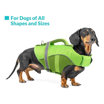 Chaleco Salvavidas Perros Ripstop Flotante Ajustable Queenmore Seguridad Y Estilo