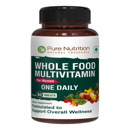 Multivitaminas Integrales Pure Nutrition Para Mujeres 1500 Mg 90 Tabletas