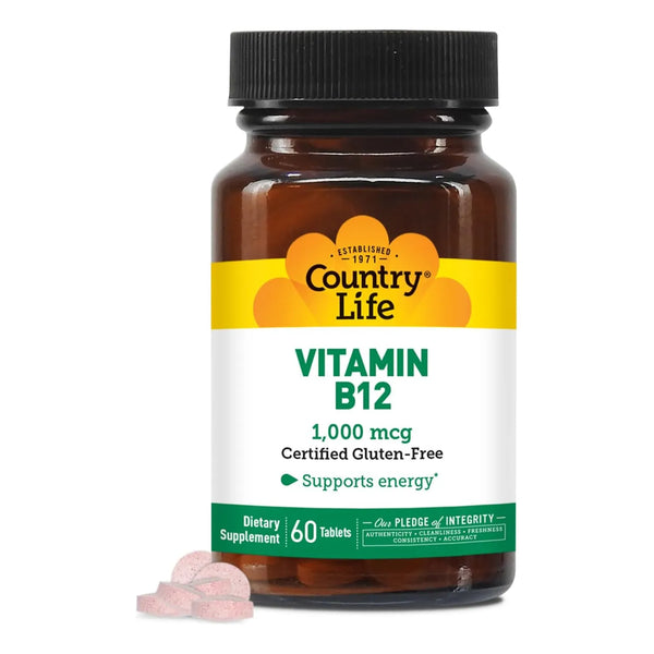 Vitamina B12 1000 Mcg Energia Cerebro Salud Nerviosa Vegano Sin Gluten