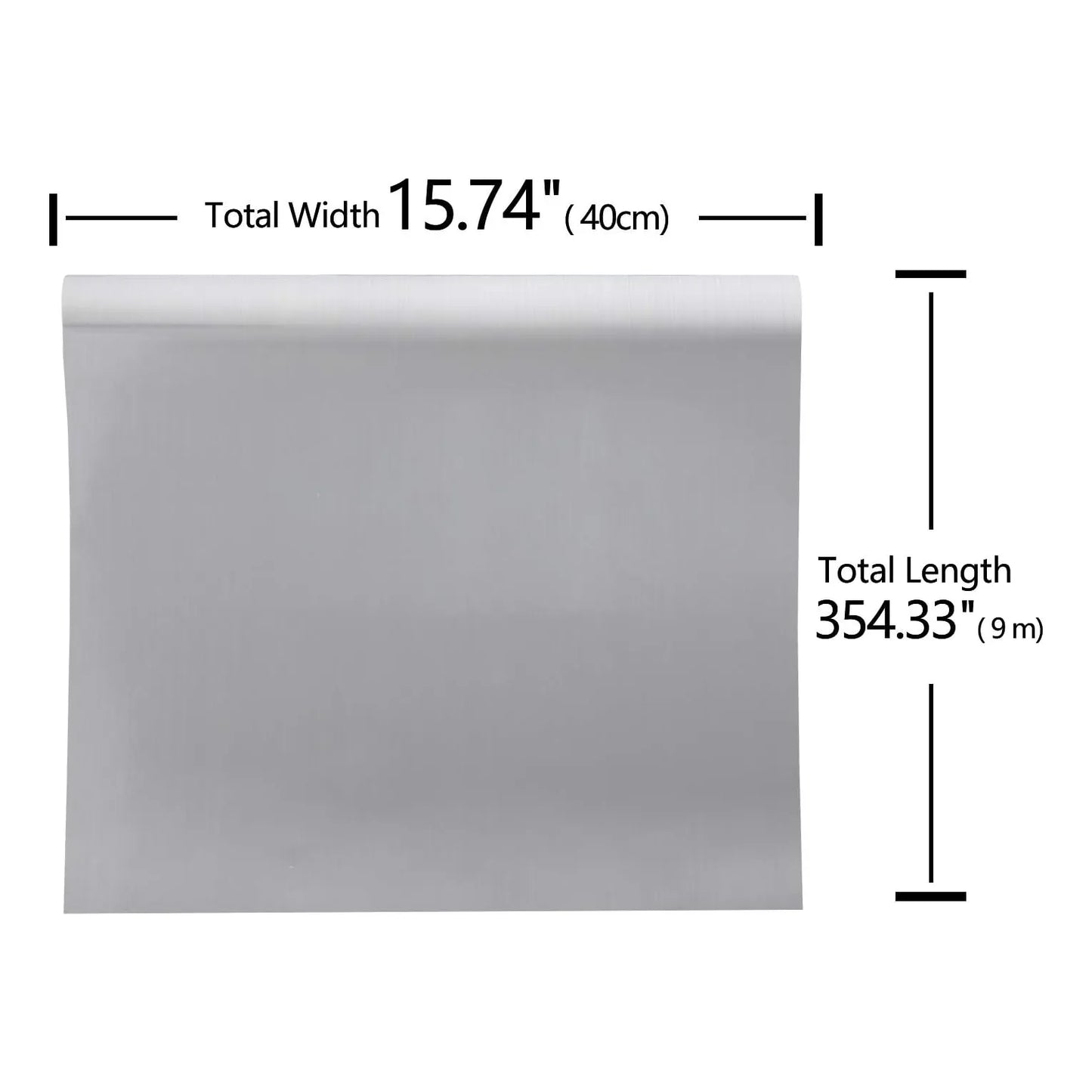 Papel Adhesivo Plateado Acero Inoxidable 9 Metros Resistente Al Agua Y Calor