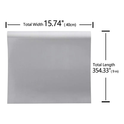 Papel Adhesivo Plateado Acero Inoxidable 9 Metros Resistente Al Agua Y Calor