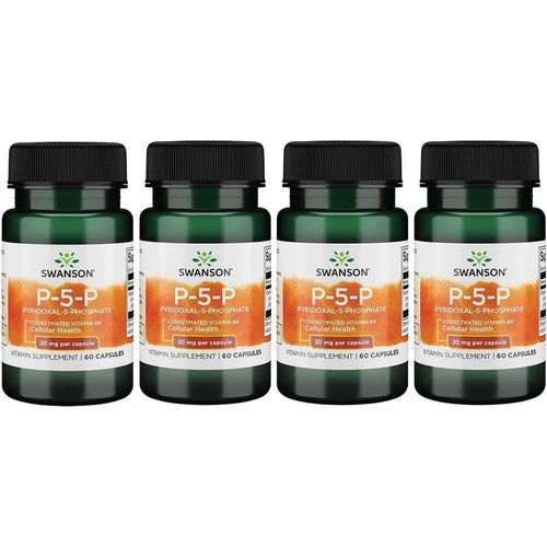 Vitamina B6 Coenzimada P-5-P 20 Mg 60 Cápsulas Energía Y Bienestar