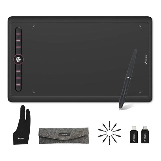 Tableta Grafica Artisul M0610Pro 10x6 Pulgadas Lápiz 8192 Niveles Presión Teclas Rápidas