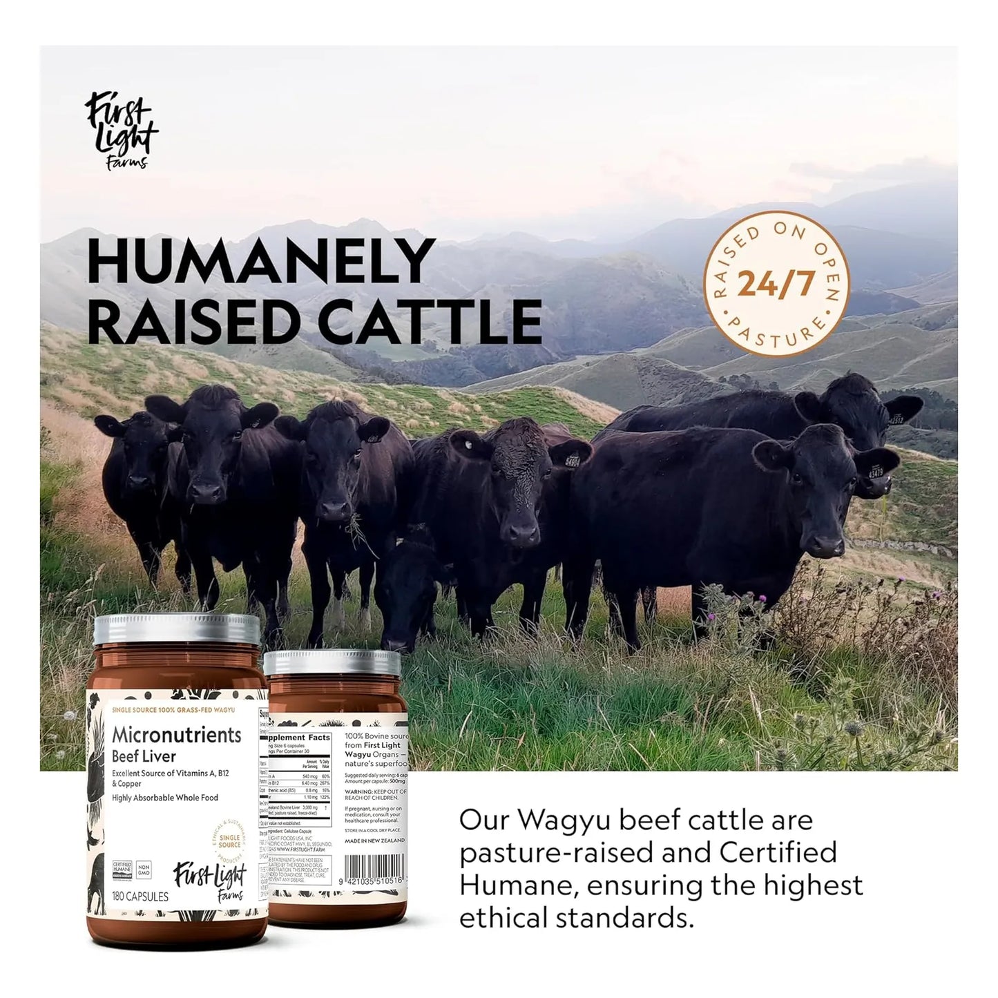 Capsulas Hígado De Res Liofilizadas Alimentado Con Pasto 180 Unidades Nutrición Integral