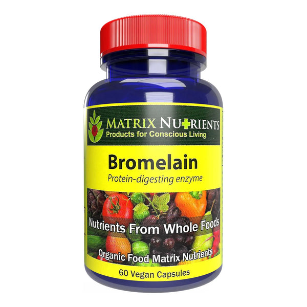 Bromelain Enzima Digestiva 100 Organica Mejora La Digestion 60 Capsulas Veganas