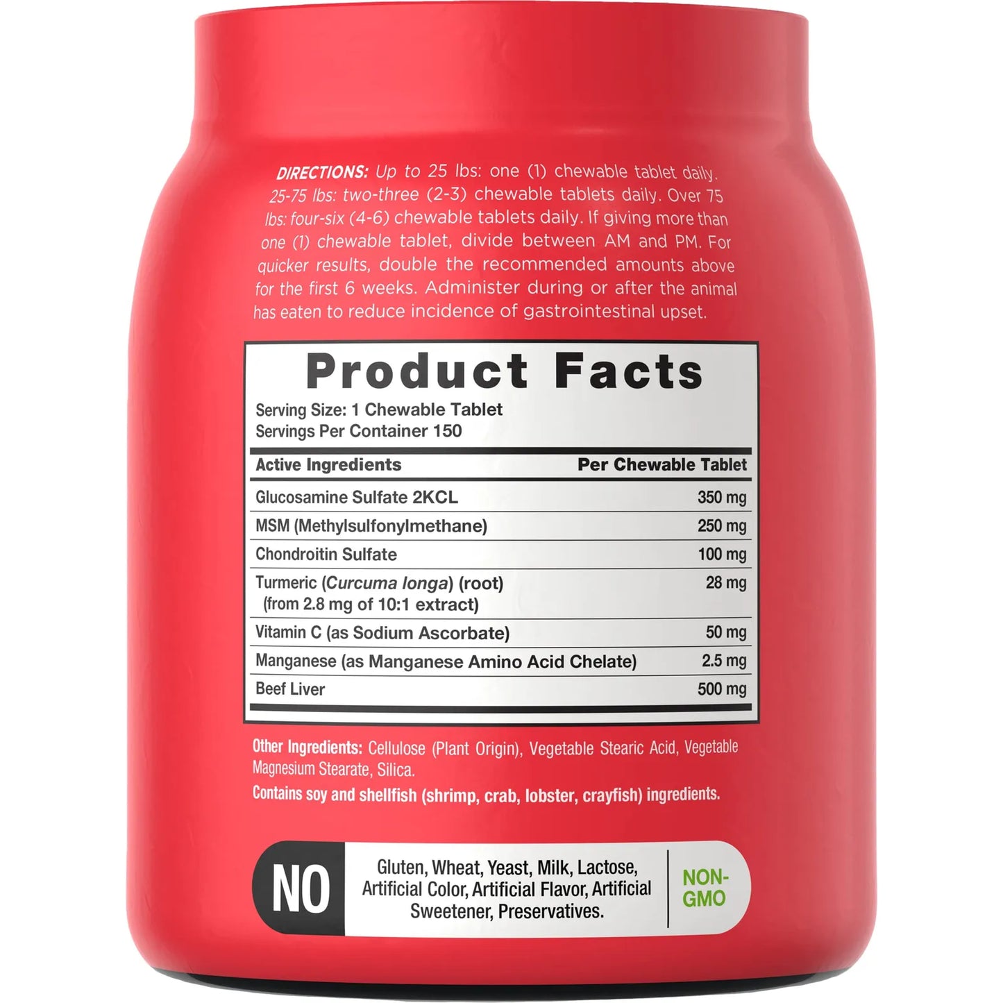 Glucosamina Masticable Para Perros 150 Unidades Alivia Dolor Articular