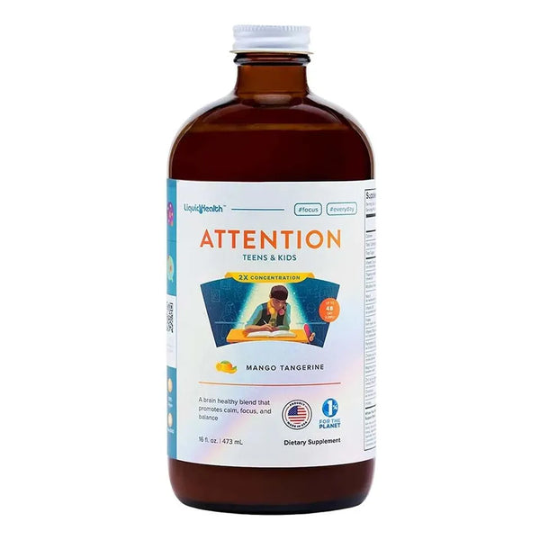 Multivitaminico Liquido Para Concentracion Y Memoria En Niños Y Adolescentes 473 Ml