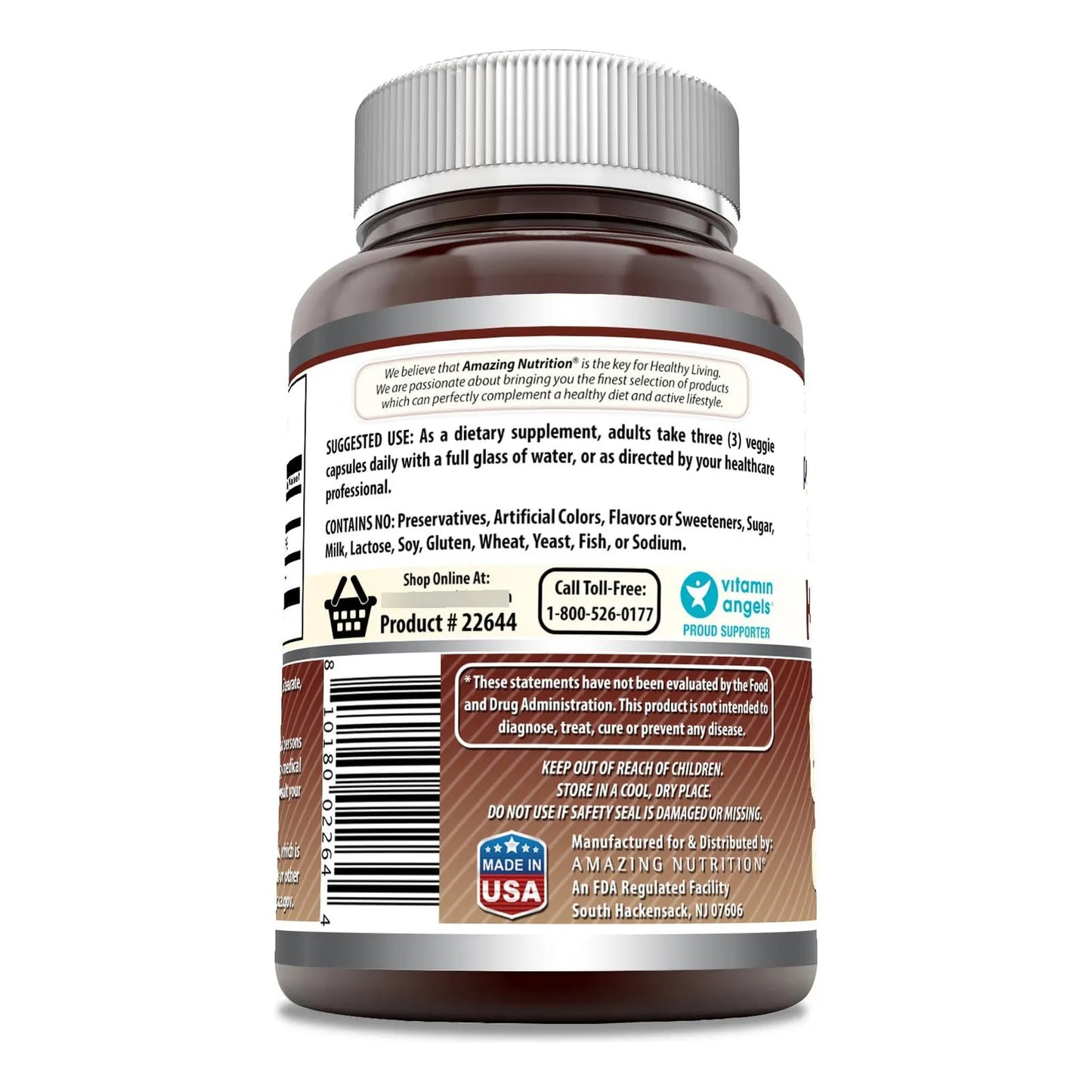 Suplemento De Raíz De Konjac 2000 Mg 180 Cápsulas Vegetales Sin OMG Sin Gluten