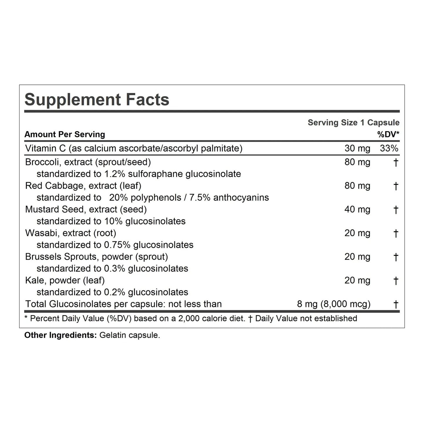 Extractos Cruciferos 60 Capsulas Altos Glucosinolatos Sulforafano Andrew Lessman
