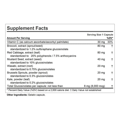 Extractos Cruciferos 60 Capsulas Altos Glucosinolatos Sulforafano Andrew Lessman