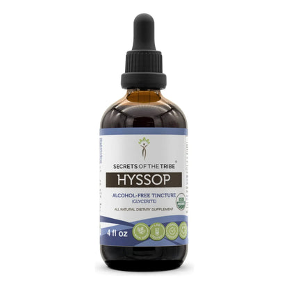 Extracto Liquido De Hisopo Organico USDA 4 Oz Sin Alcohol Alta Potencia