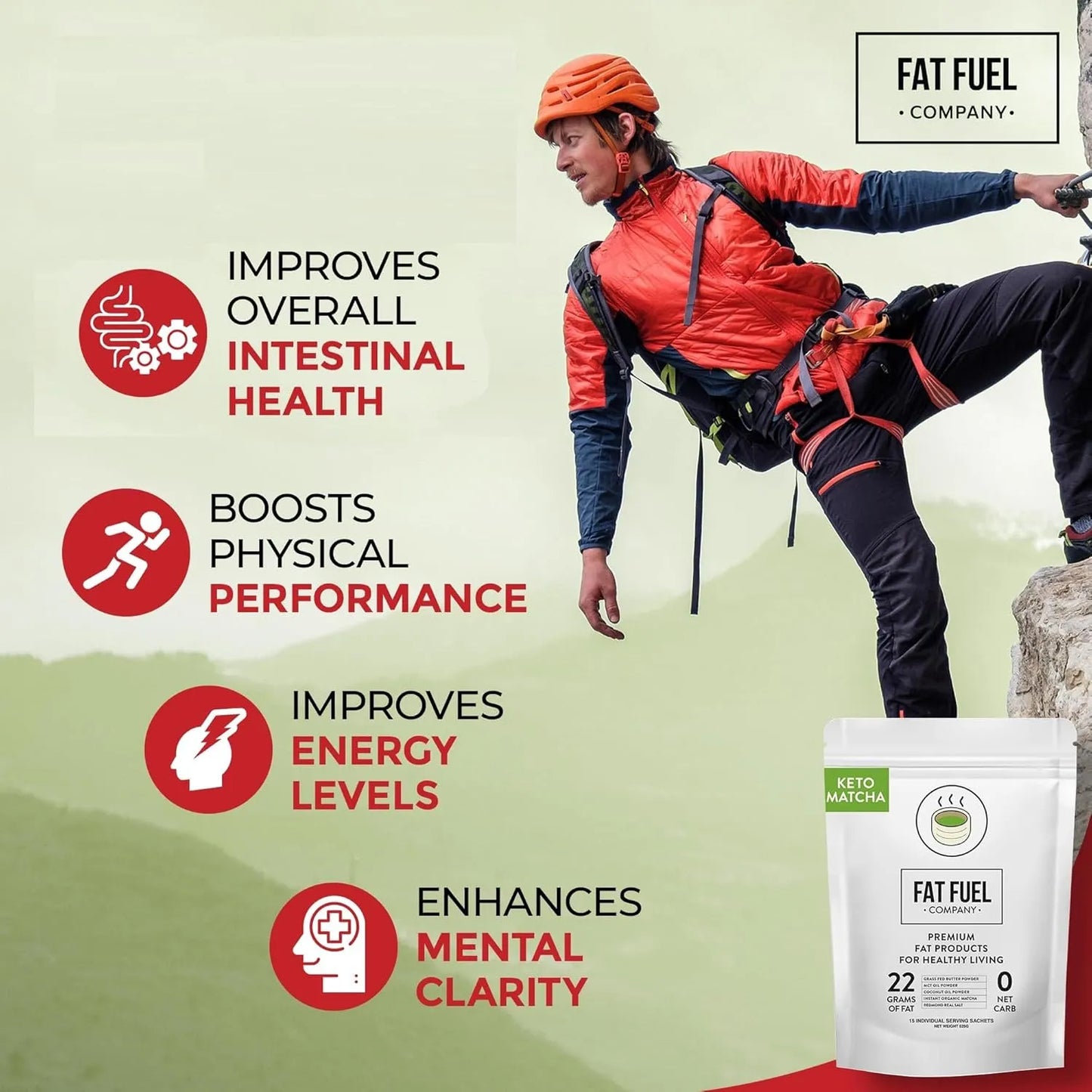 Grasa Premium Matcha Orgánica Instantánea Con Mantequilla Y Mct Energía Keto