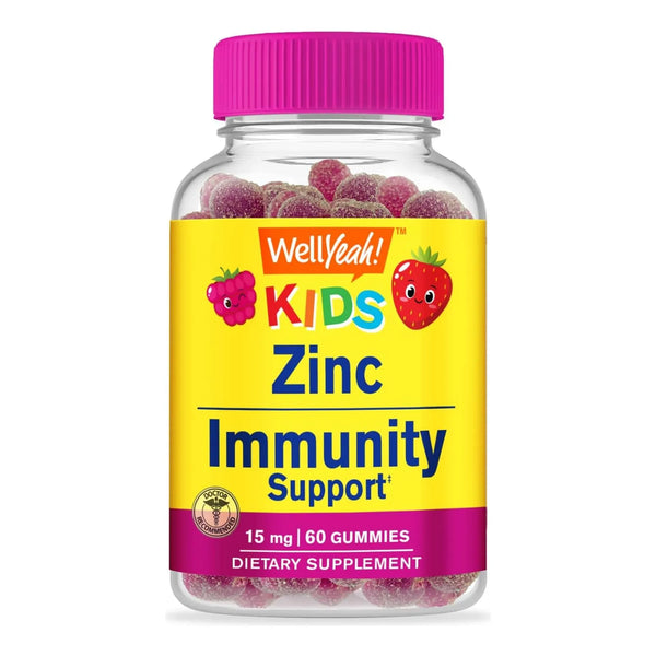 Gomitas De Zinc Sabor Bayas Para Niños 15 Mg 60 Unidades Refuerzo Inmunológico