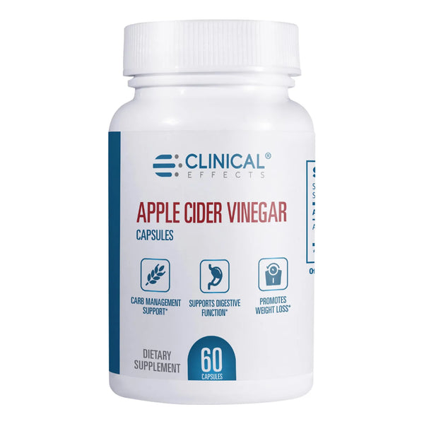Cápsulas De Vinagre De Sidra De Manzana 1300 Mg Control De Peso Y Energía