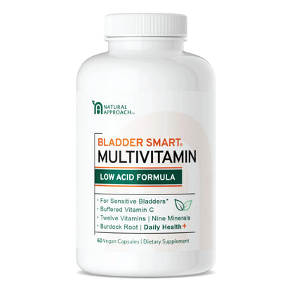 Multivitamínico Bajo Ácido Para Vejigas Sensibles 12 Vitaminas 60 Cápsulas