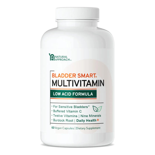 Multivitamínico Bajo Ácido Para Vejigas Sensibles 12 Vitaminas 60 Cápsulas