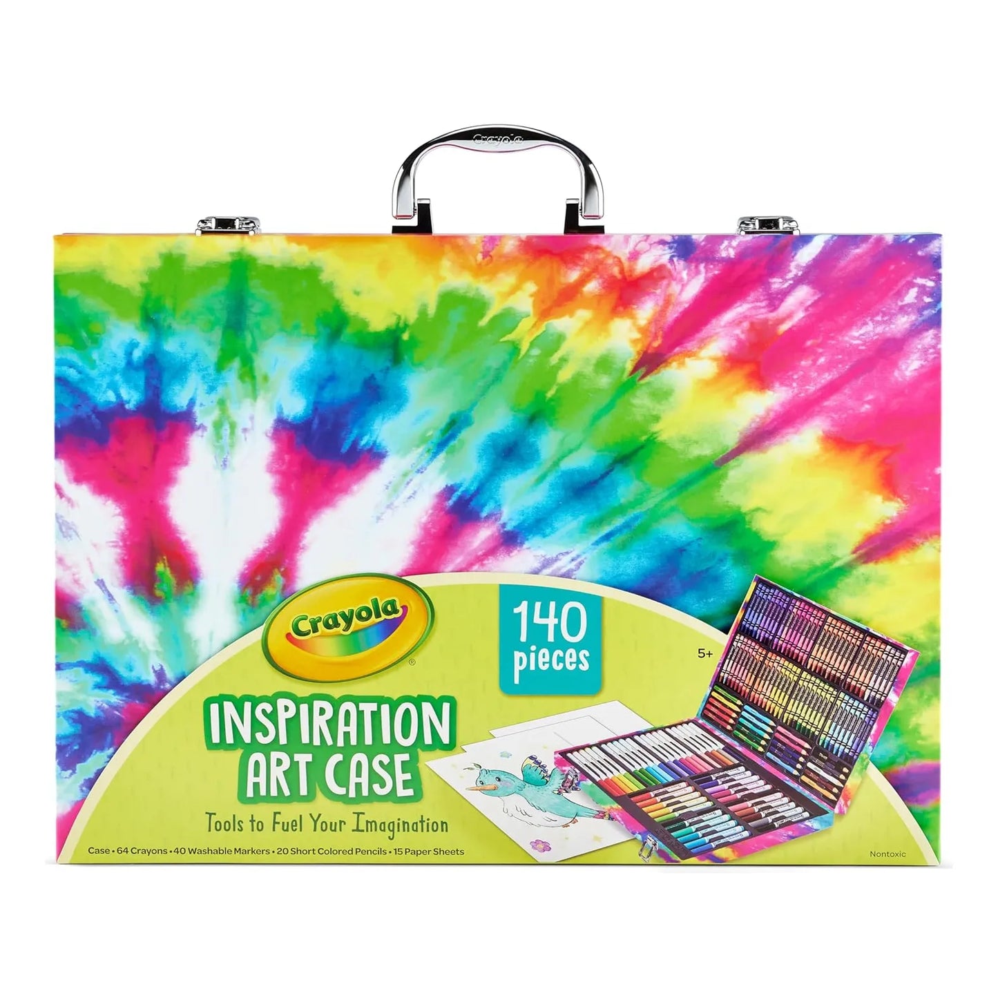 Set De Crayolas Artisticas Crayola Inspiration 140 Piezas Estuche Rosa Portatil