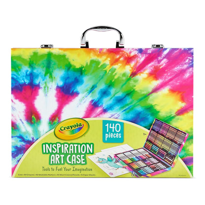 Set De Crayolas Artisticas Crayola Inspiration 140 Piezas Estuche Rosa Portatil