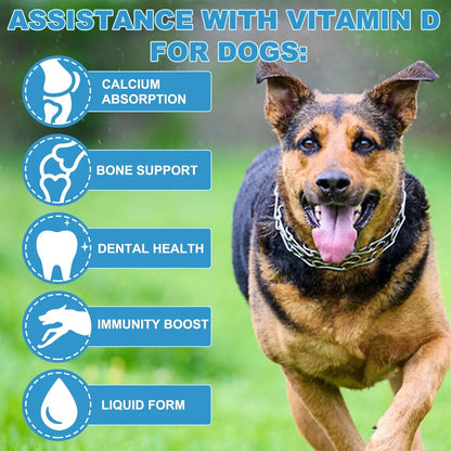 Vitamina D Liquida Para Perros 60 Ml Huesos Fuertes Sistema Inmunologico