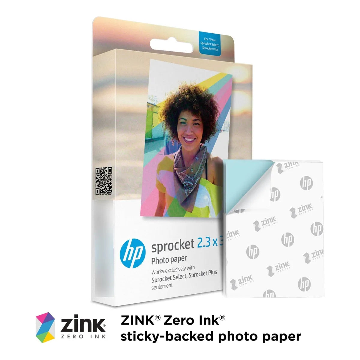 Papel Fotográfico Adhesivo Zink Premium HP Para Impresiones Sin Tinta
