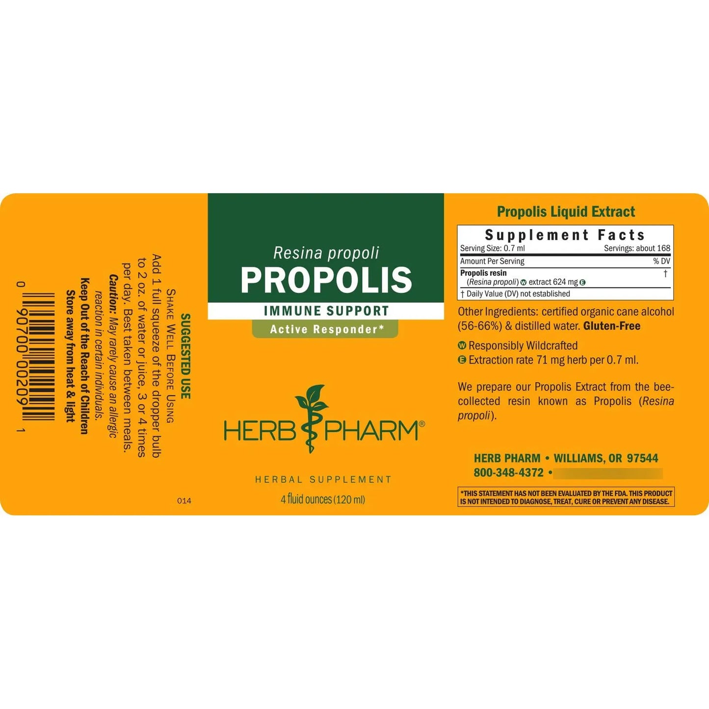 Extracto Líquido De Propóleos 120ml Refuerza Sistema Inmunológico Naturalmente