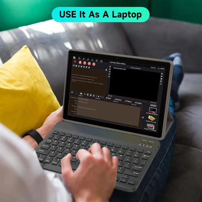 Tablet 10 PuLG 2 En 1 Android 14 Teclado Mouse Incluido 8GB RAM 64GB